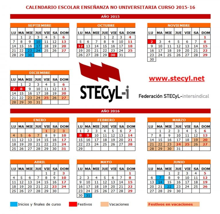 Calendario Melilla 2016