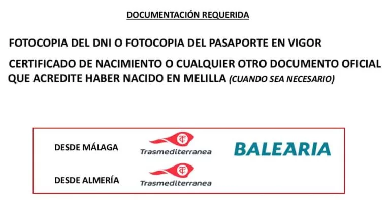 Certificado Residente Melilla