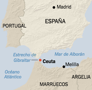 Ceuta Y Melilla Mapa Politico